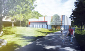 Будущее здание спортзала общинного центра в Earl Bales Park