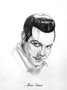 Большой портрет певца (1 м х 1,3 м), сделанный Андреем к концерту “Tribute to Mario Lanza”