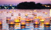 Кадр  с Water Lantern фести- валя...