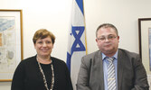 Генеральный консул Израиля в Торонто и Западной Канаде Галит Барам и Генеральный директор Кнессета Альберт Сахарович
